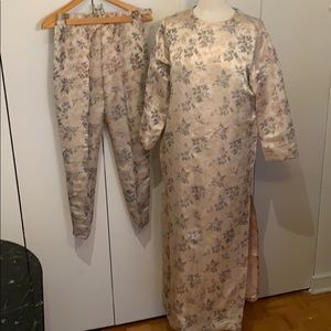 Vintage handmade tailored tunic / pants set